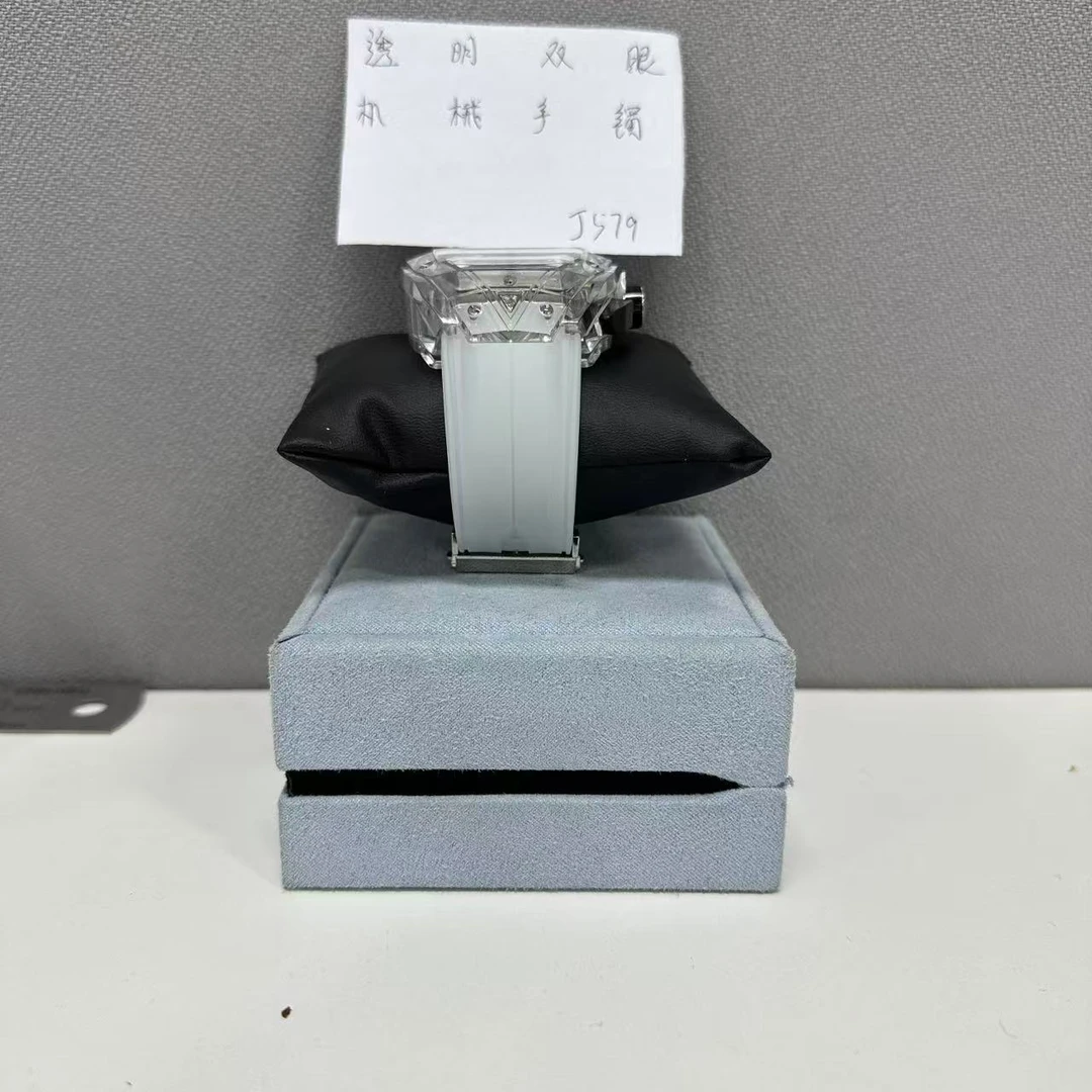 钛钢手镯 透明双眼机械手镯 ZF-J579