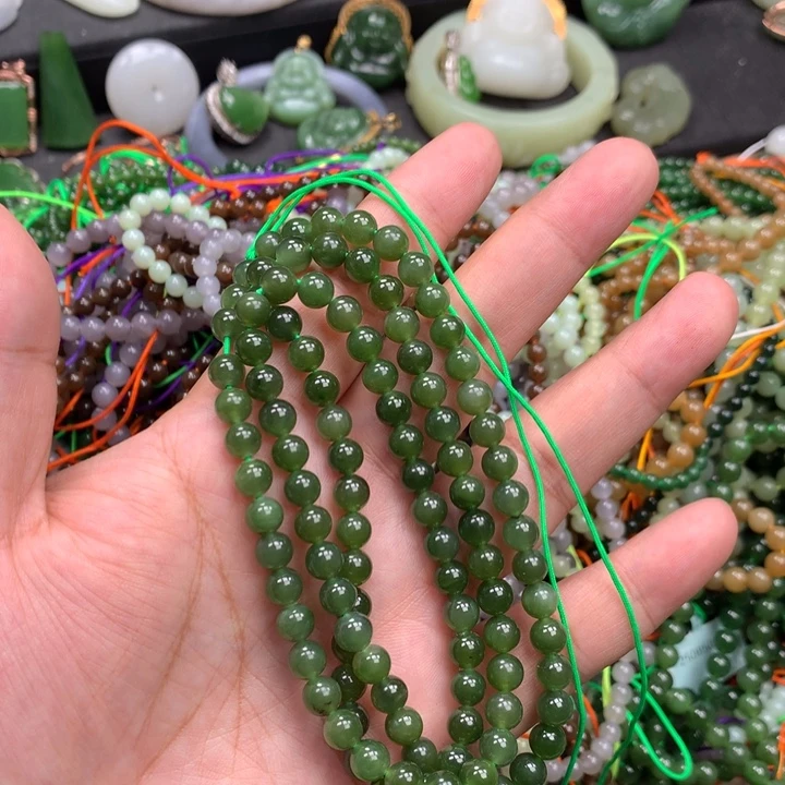 和田玉未镶嵌手链36