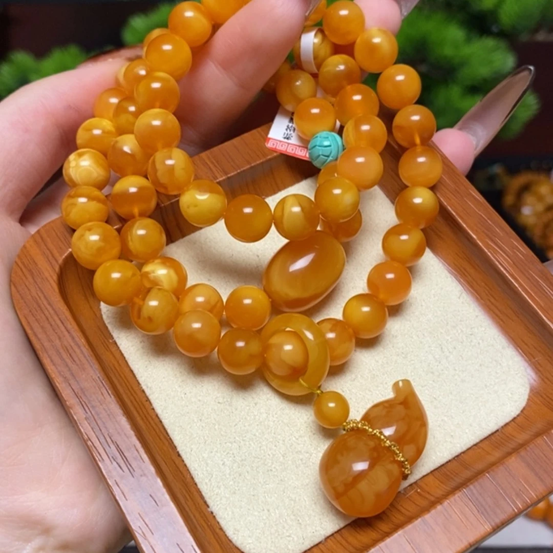 【闪购商品】蜜蜡颈饰未镶嵌项链