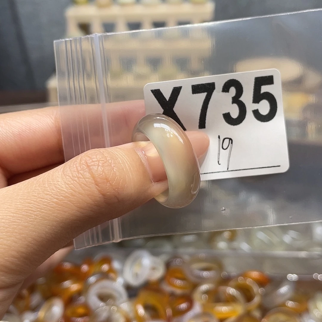 玛瑙/玉髓未镶嵌戒指735