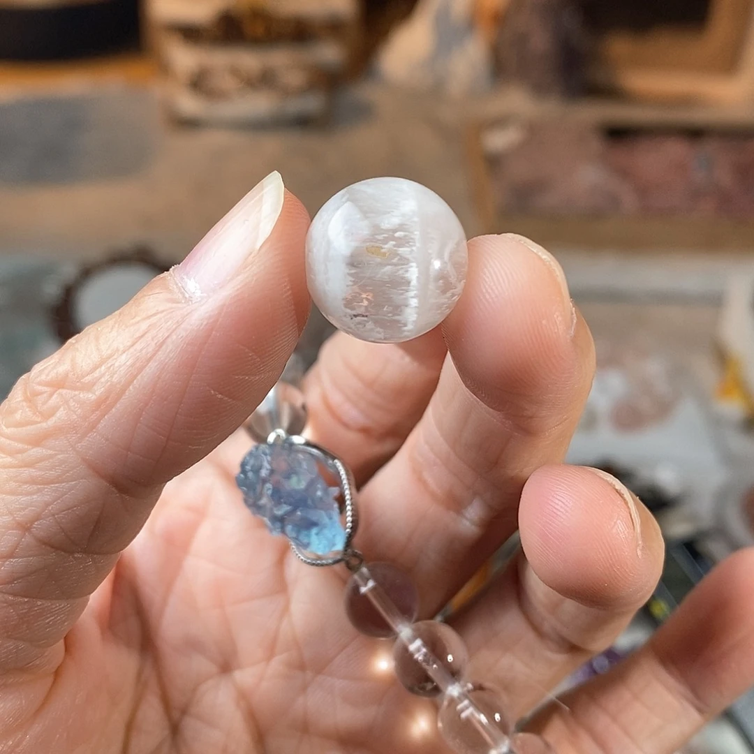 水晶手链未镶嵌科**鱼雪花幽灵