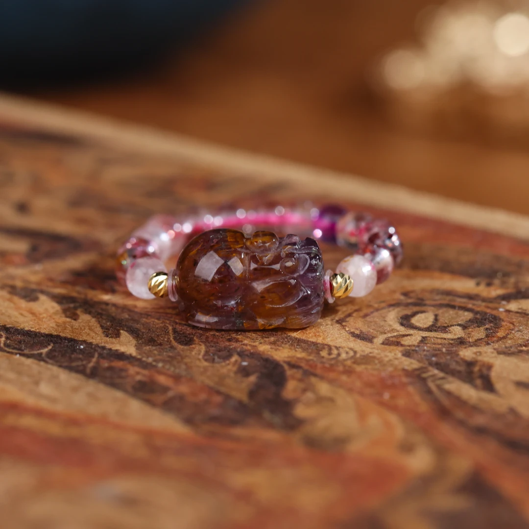 【雯雯】18K紫钛貔貅戒指 QW-325 Y5-019