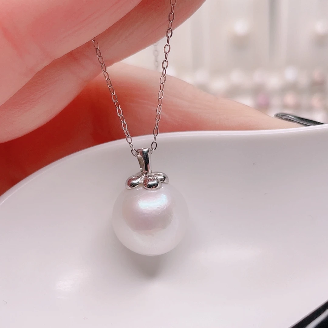 吊坠(赠链)淡水珍珠银S925镶嵌