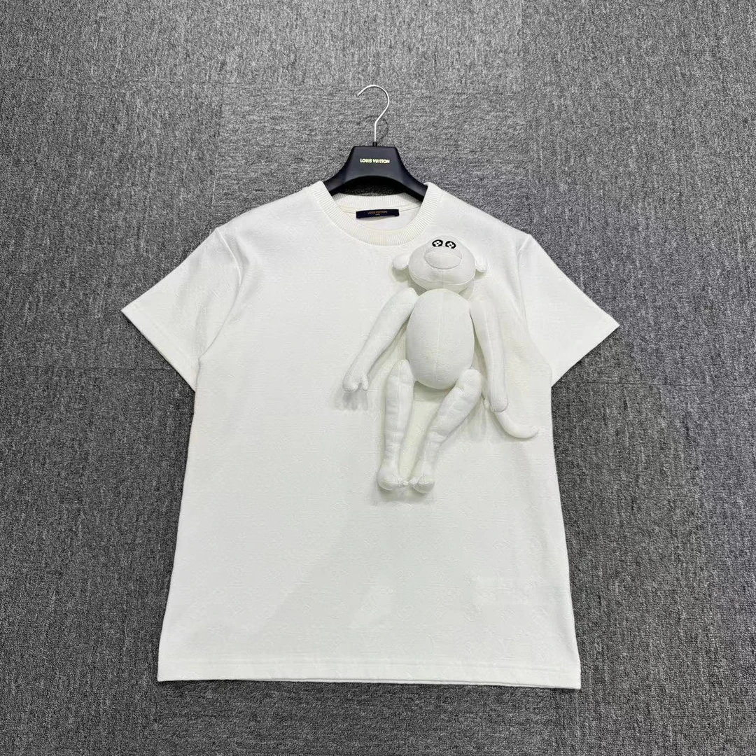 99新 LouisVuitton/路易威登 猴子玩偶短袖/s码/编码15070