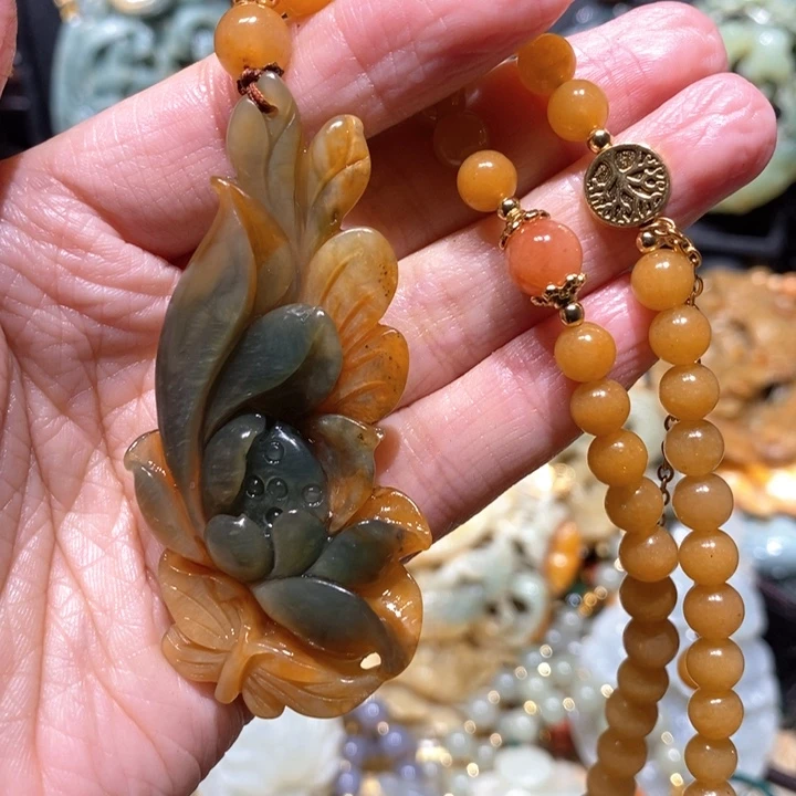 岫玉毛衣链未镶嵌