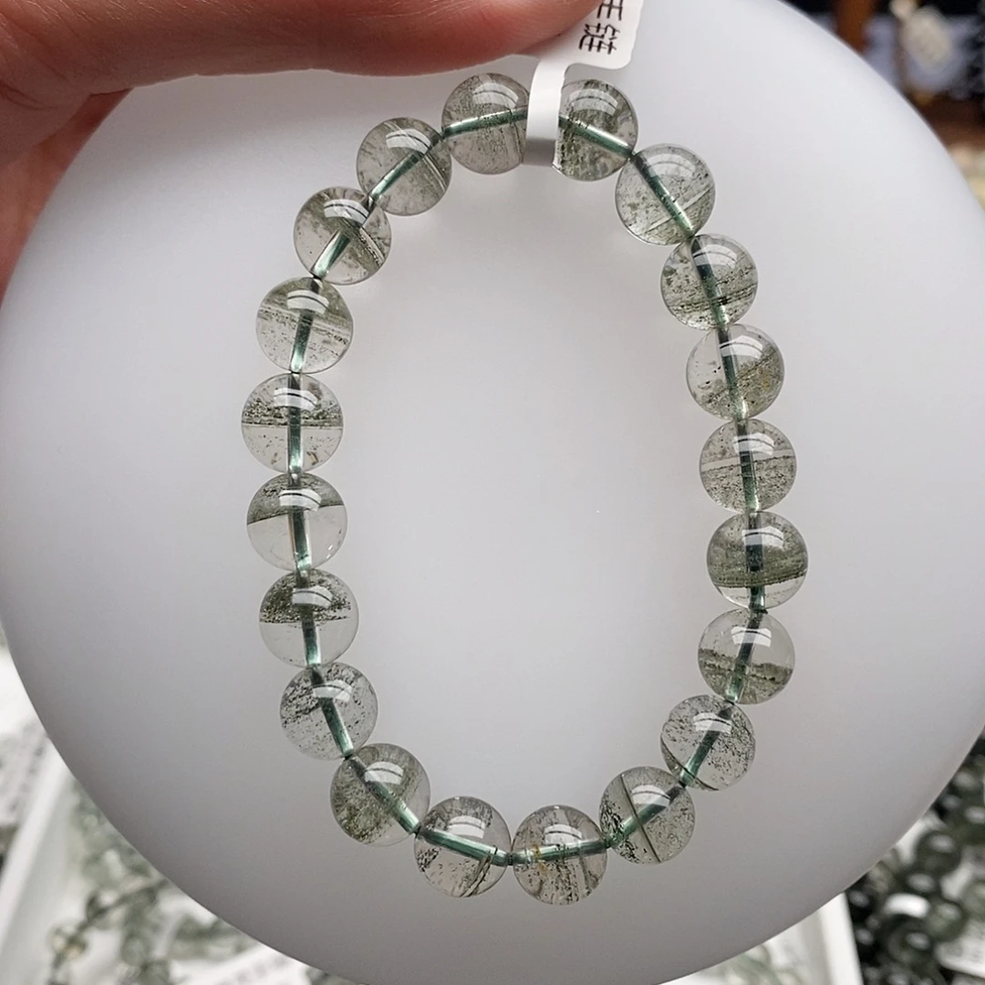 ****水晶未镶嵌手链绿幽灵手链