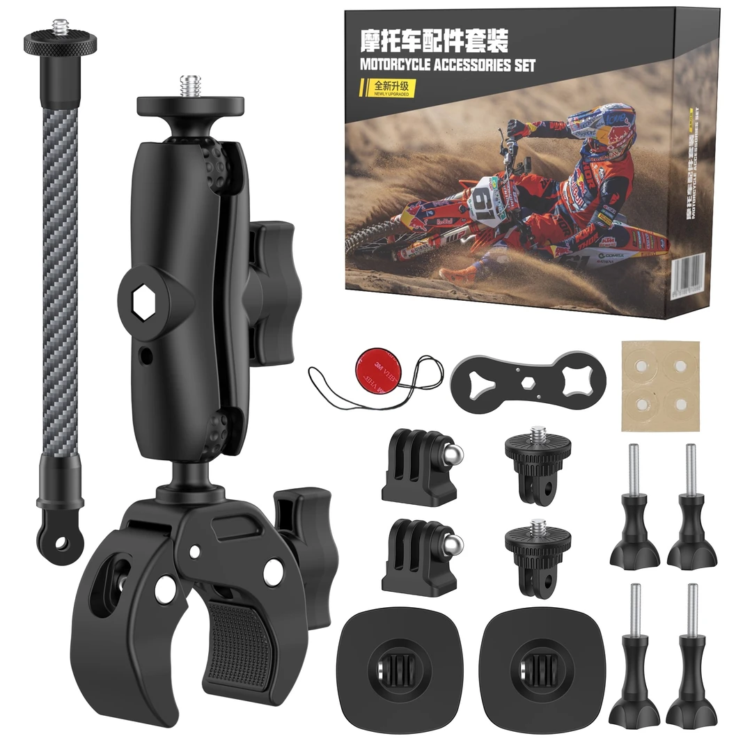 影石Insta360 X5/Ace pro2运动全景相机配件摩托车把支架黏贴底座