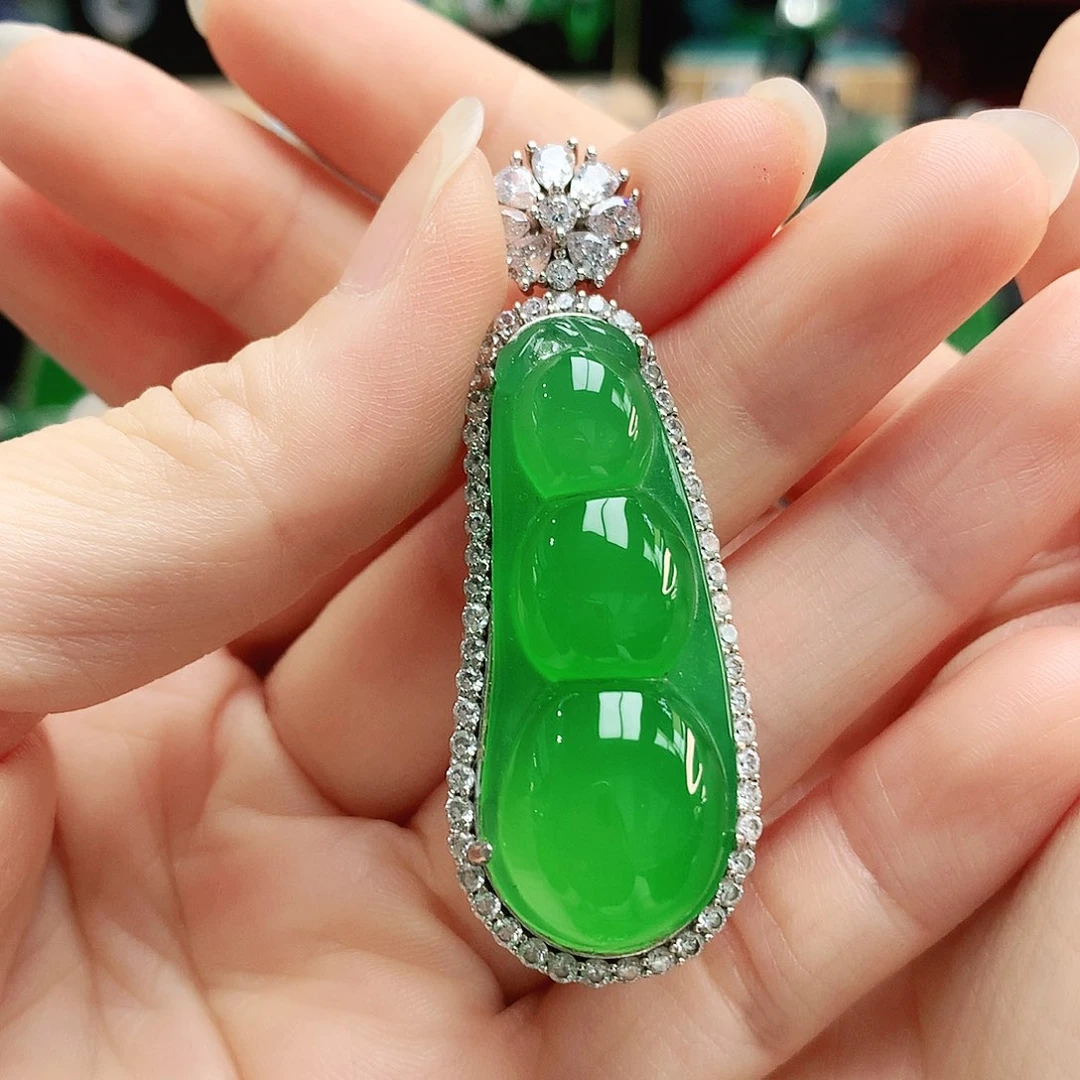 玛瑙/玉髓吊坠银S925镶嵌