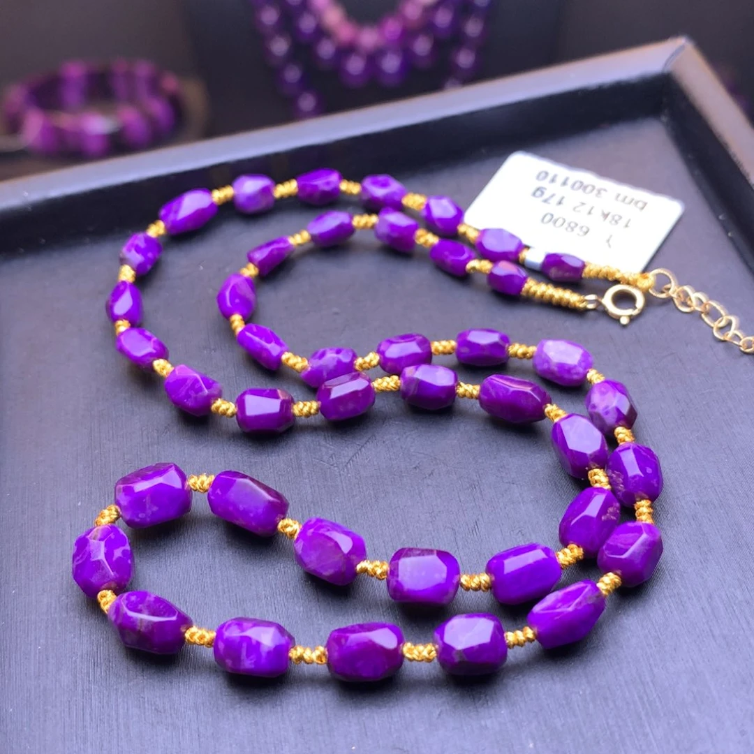 苏纪石（舒俱来）项链18K金镶嵌