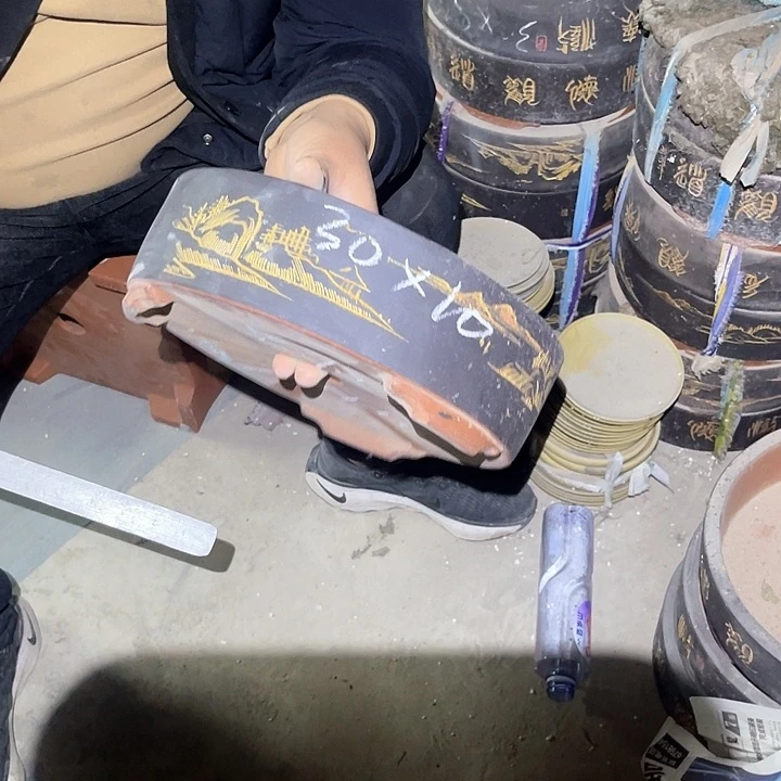 紫砂花盆紫砂等传统