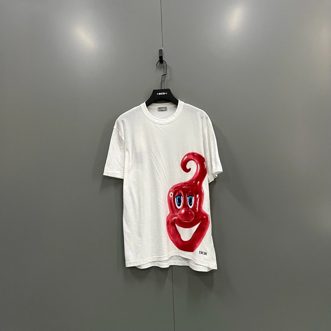 95新 DIOR/迪奥 （ll）字母图案印花短袖 XL码/98新206448