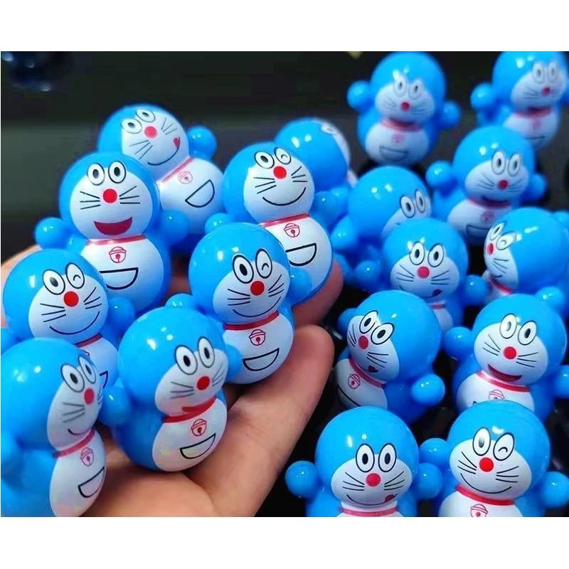 蓝胖子不倒翁哆啦A梦摆件不倒翁叮当猫ins小摆件迷你网红玩具桌面