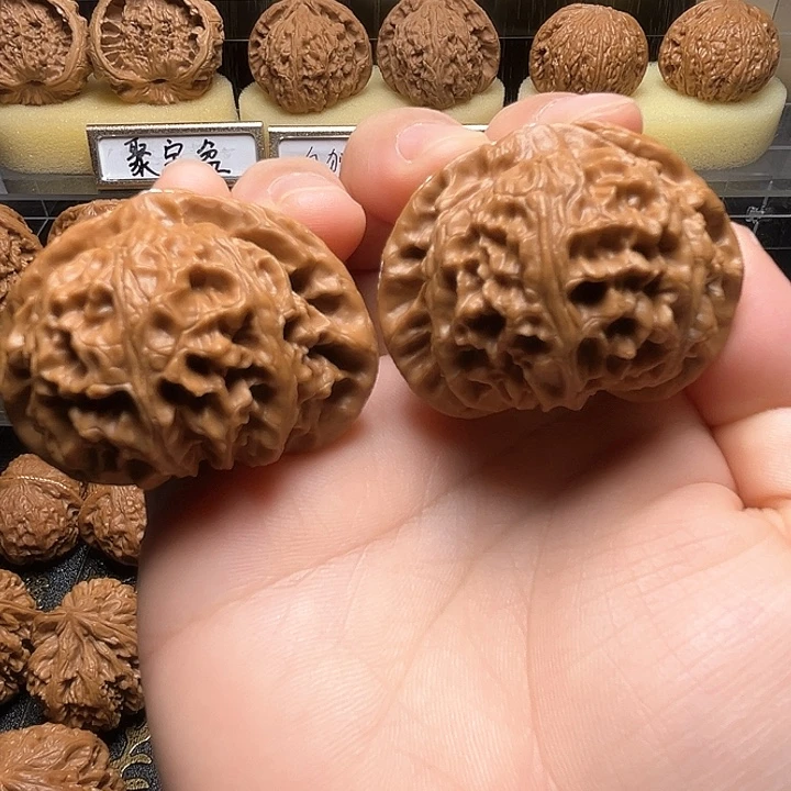 把件文玩核桃宫灯狮子头45