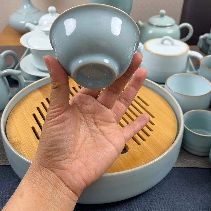 杯天青永乐压手杯一级全品