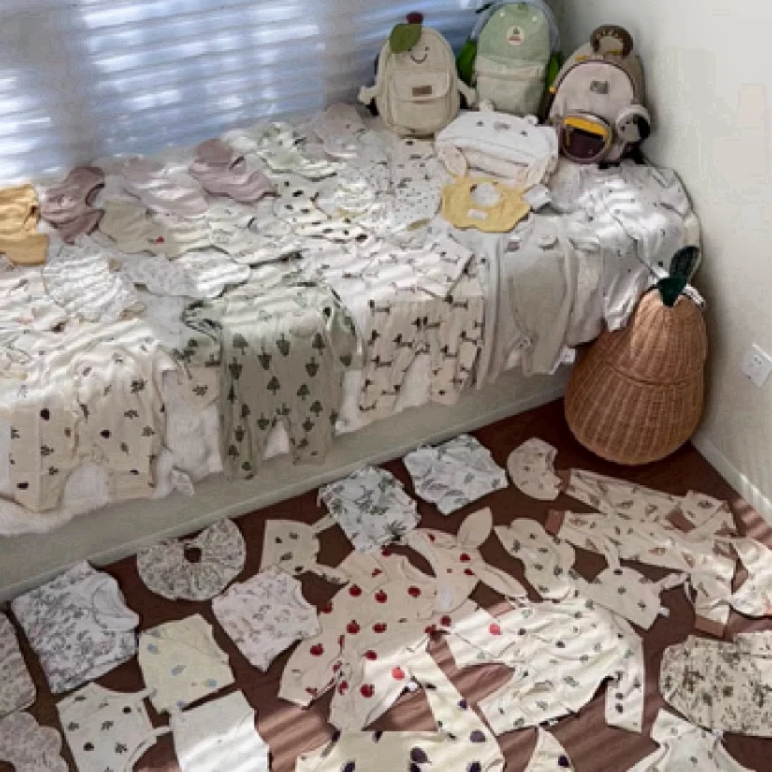 耳朵狗狗一体绒卫裤42525