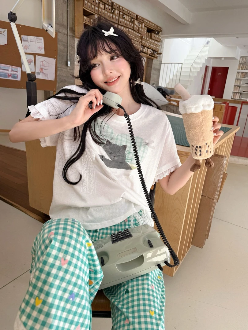 《爱自己》短袖春夏款甜美可爱家居服