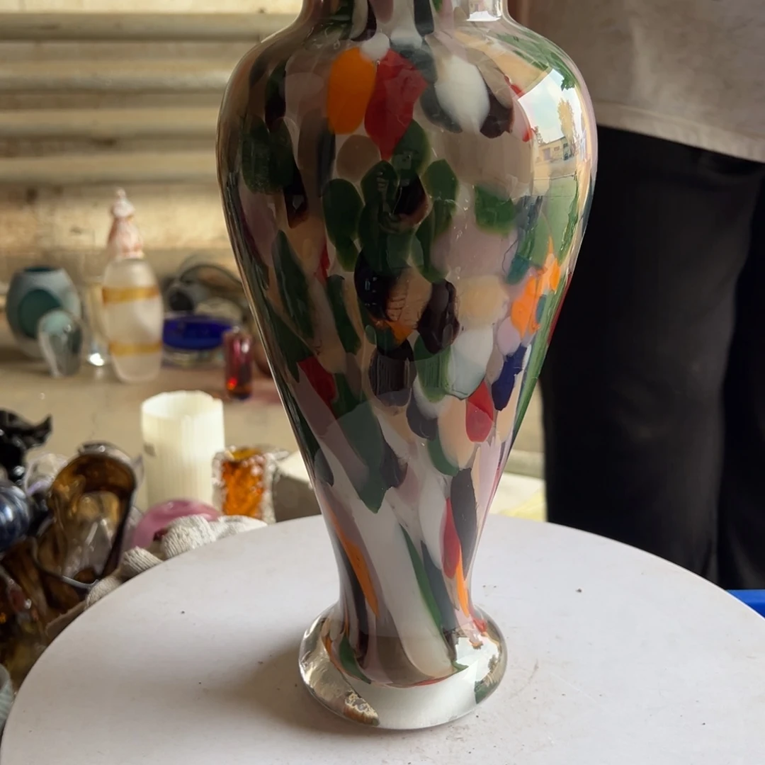 多色高度38琉璃花器摆件微瑕