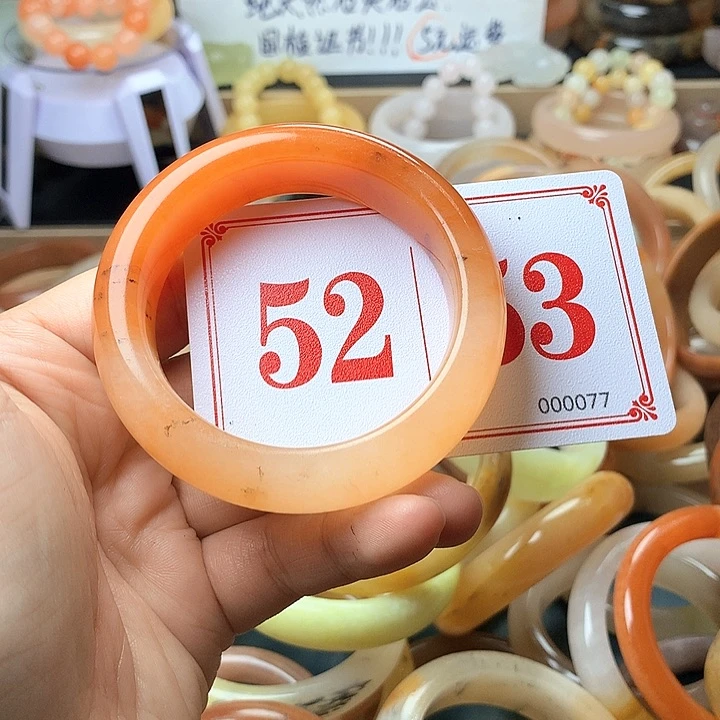 石英质玉（黄龙玉）未镶嵌手镯