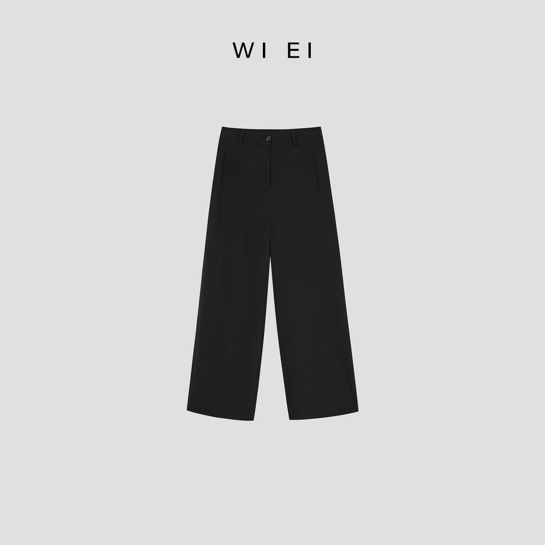 《WI EI》極简抗皱随性腔调 分割线 显瘦 直筒休闲裤 22691