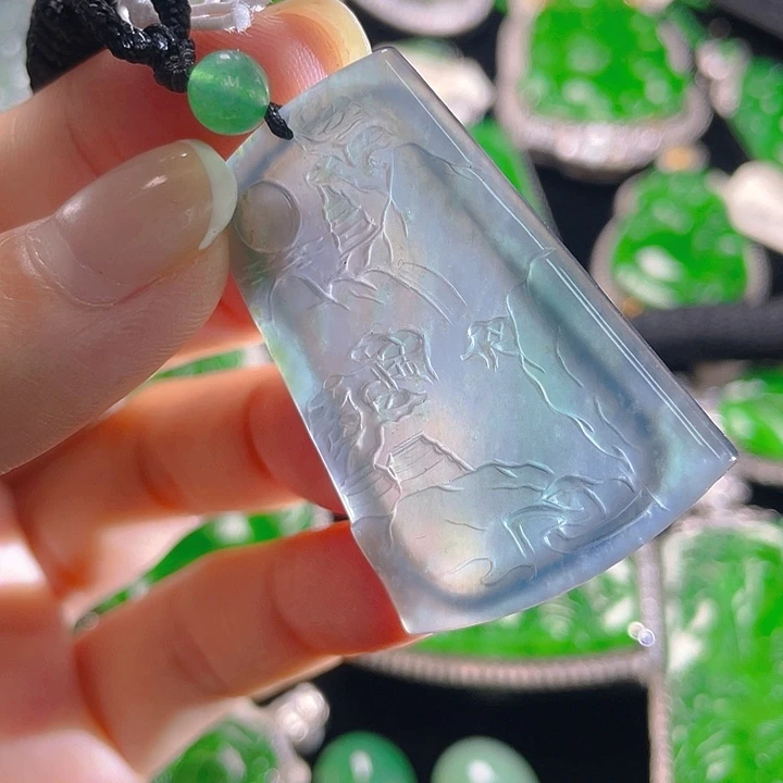 翡翠未镶嵌颈饰30，