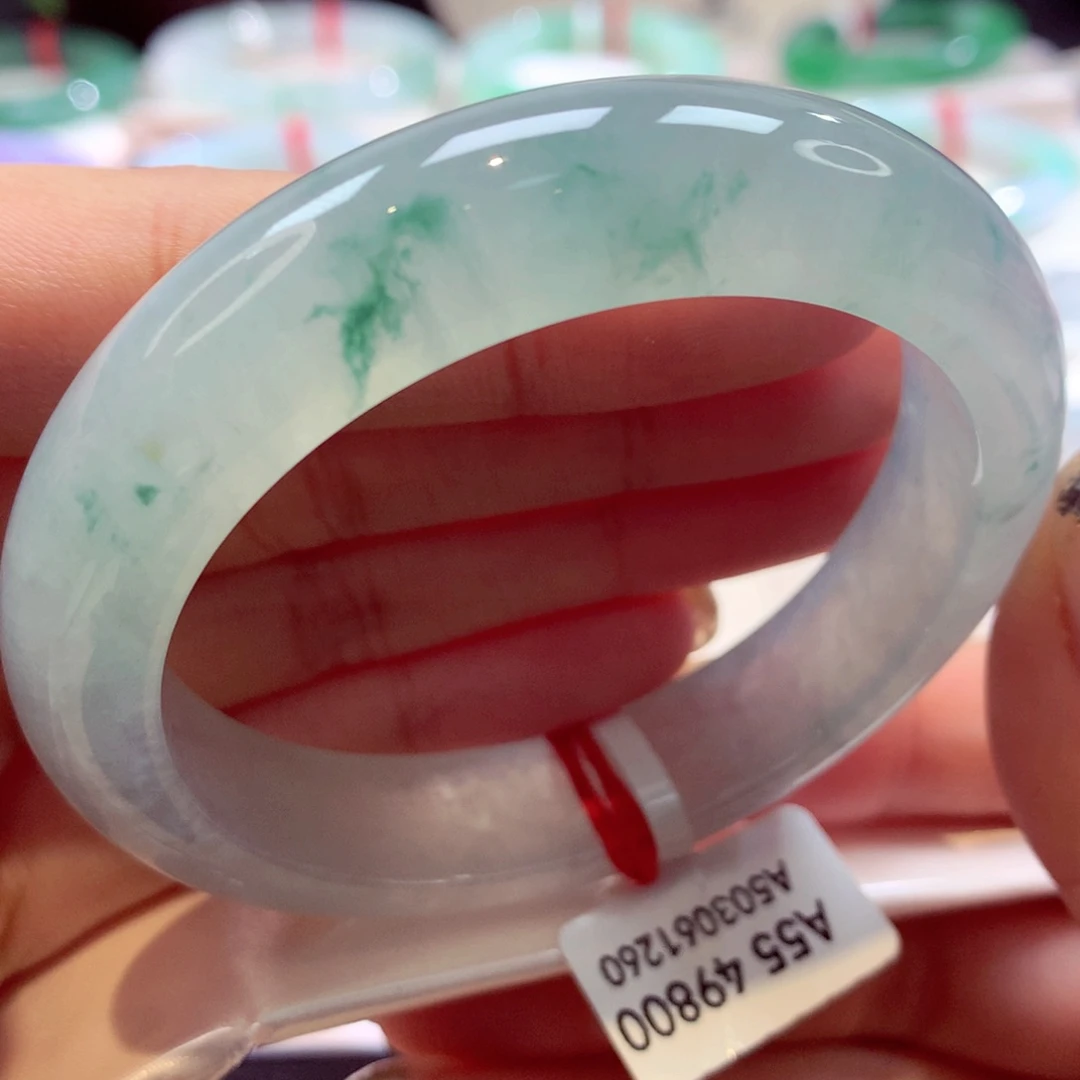 未镶嵌手镯翡翠62号正圈77