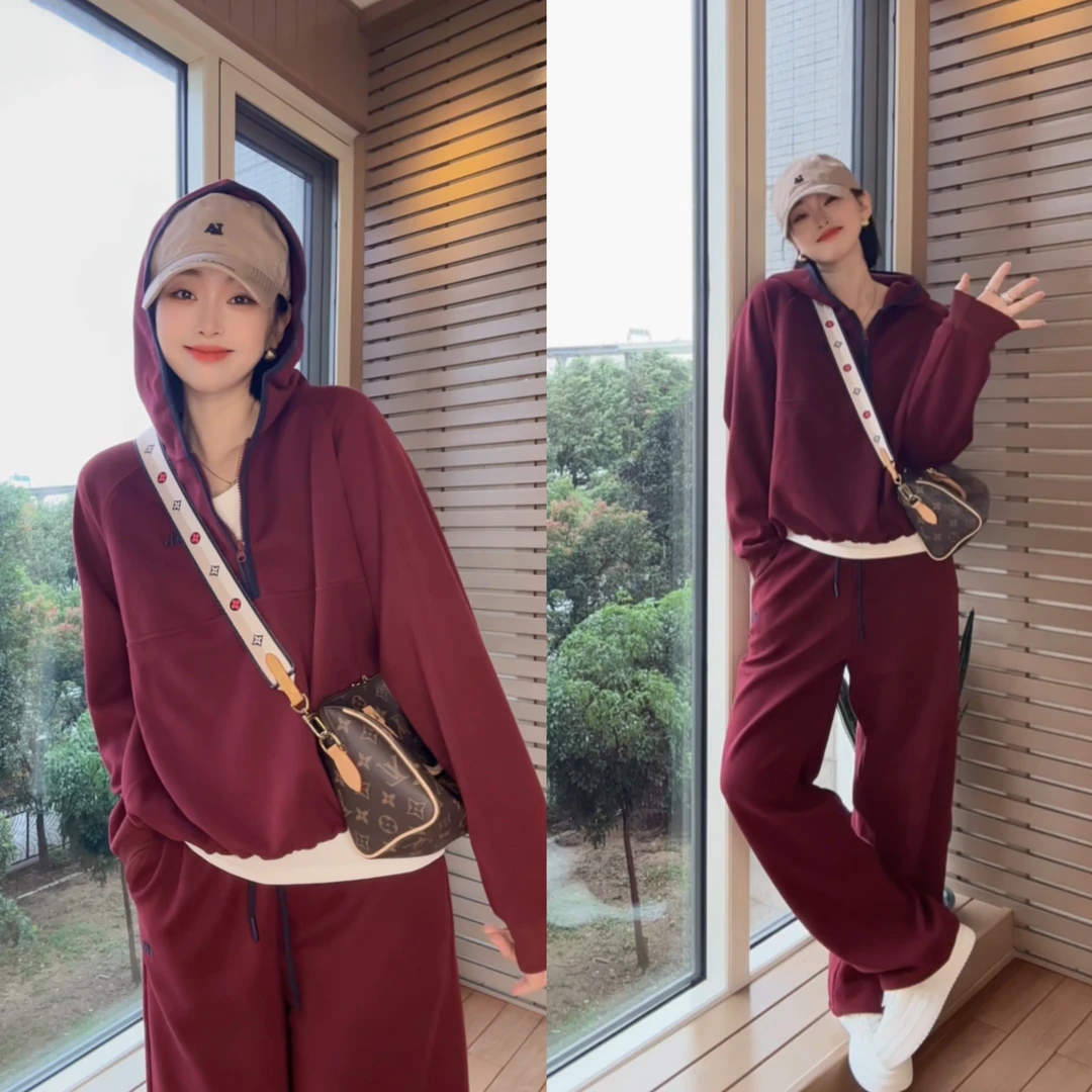 2025秋季新款女士M标套装休闲百搭洋气简约25608