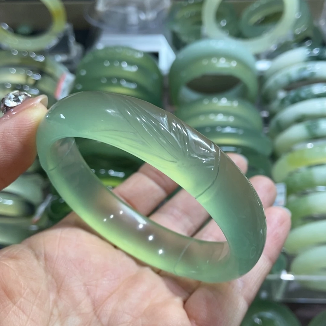 岫玉未镶嵌手镯62