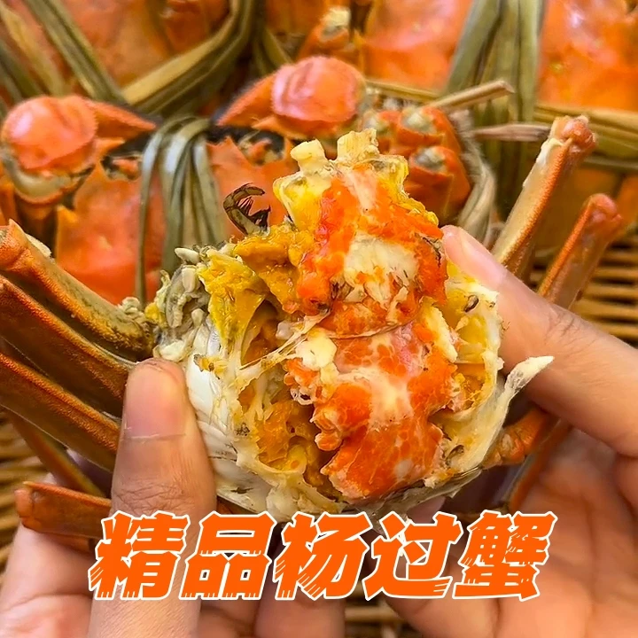 【活蟹】精品大闸蟹/公蟹3.5两/母蟹2.8两/6-10只/顺丰包邮
