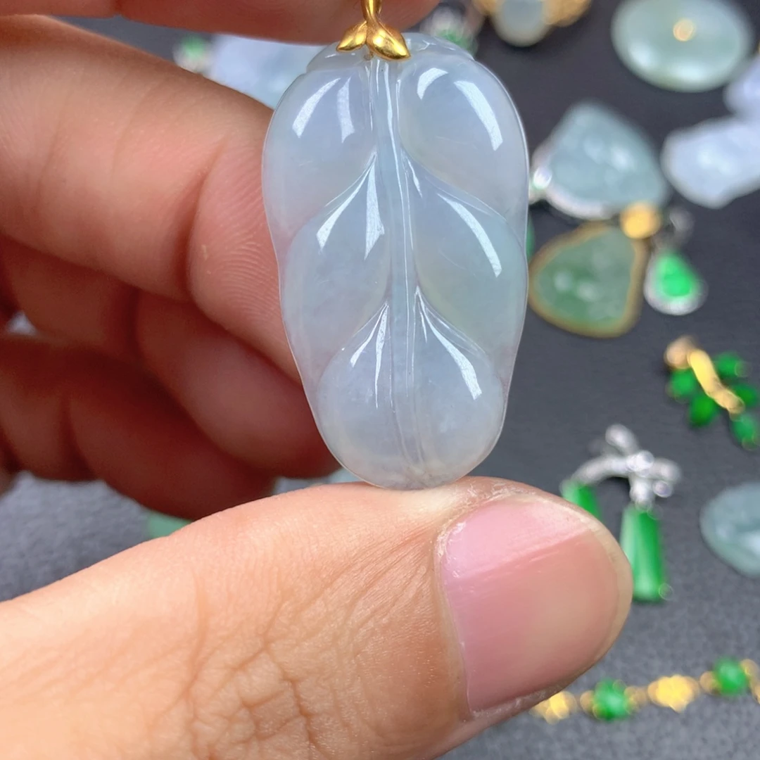 【闪购商品】翡翠18K金镶嵌颈饰翡翠