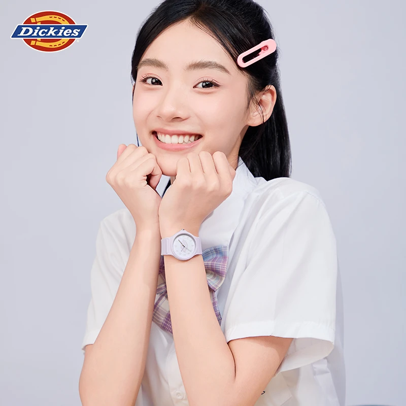 Dickies小表盘手表学生初高中考试专用简约静音女学生儿童石英表