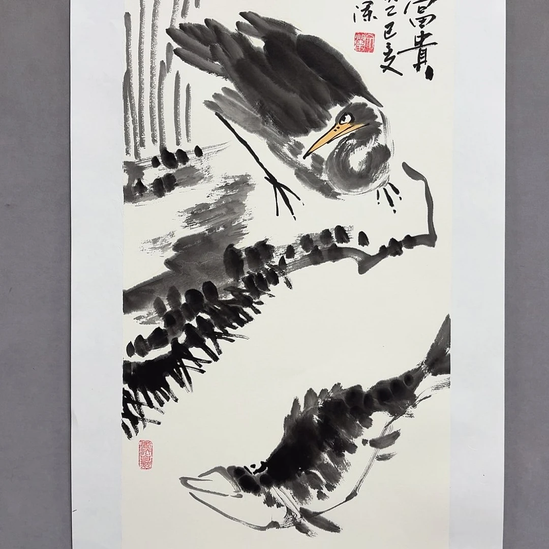 国画亲笔手绘放心去藏