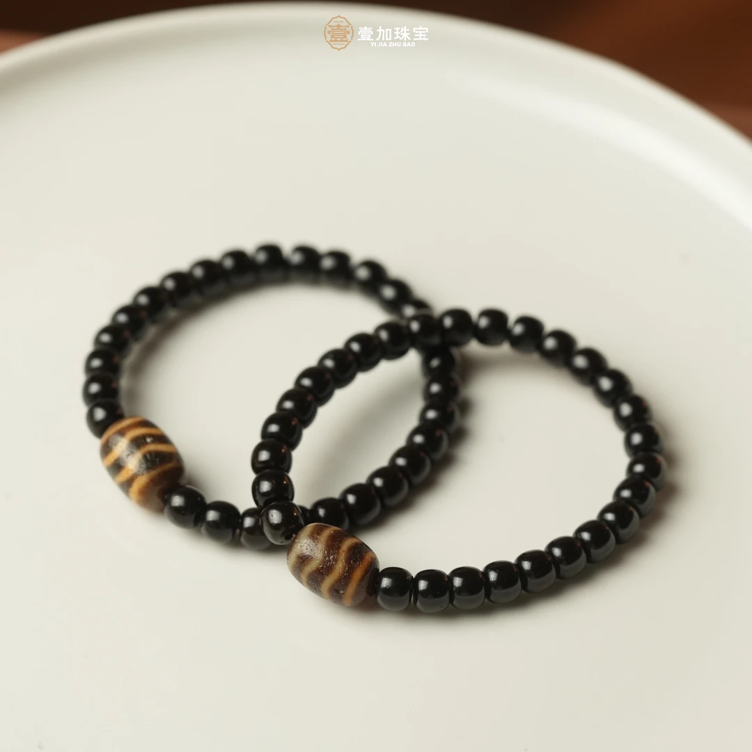 壹加师姐｜手工设计双水纹玛瑙手串多样性发一0328F