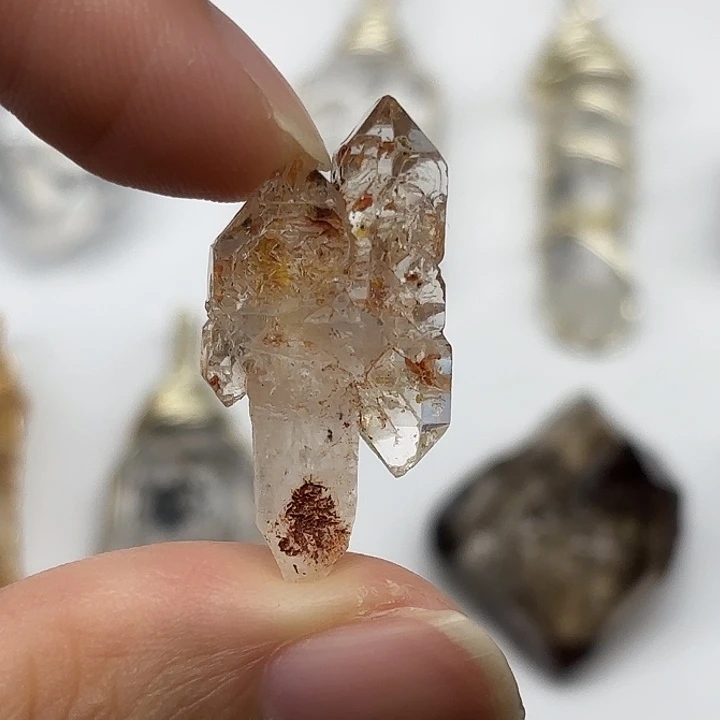 未镶嵌水晶颈饰巴基斯坦油胆闪灵钻30mm+