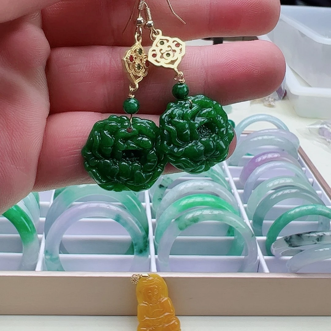 翡翠吊坠(赠链)银S925镶嵌