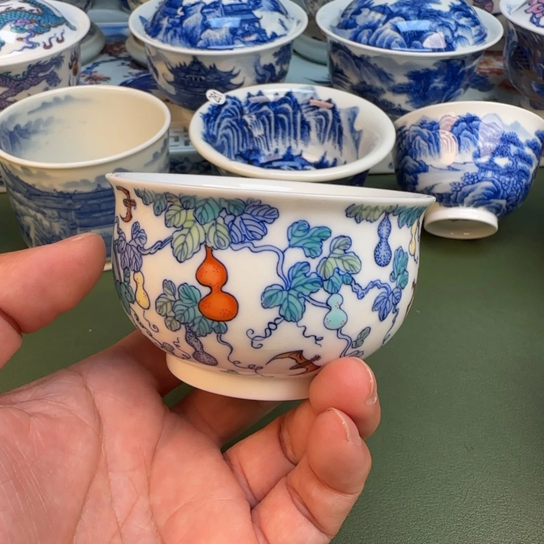 纯手工纯手绘茶具石头282