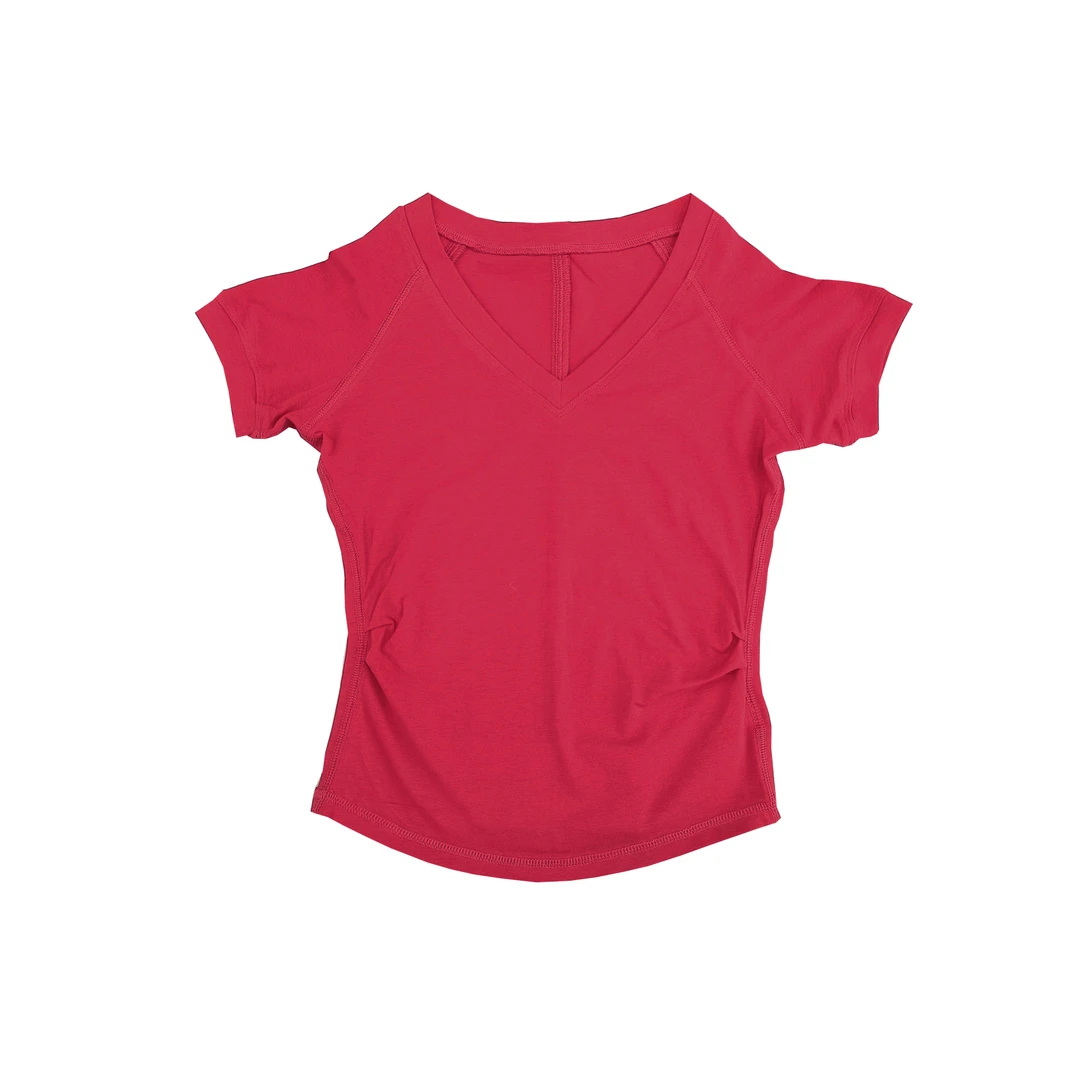 1388【多色V领】T恤上衣