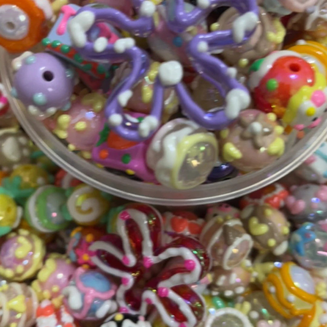 树脂diy配件-手绘珠