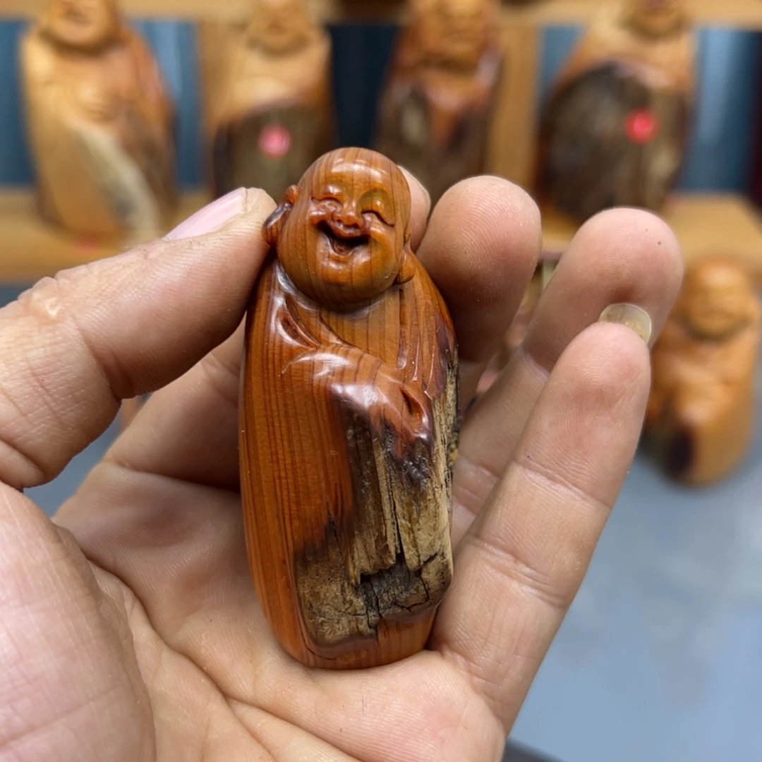 用***8木崖柏木摆件手把件