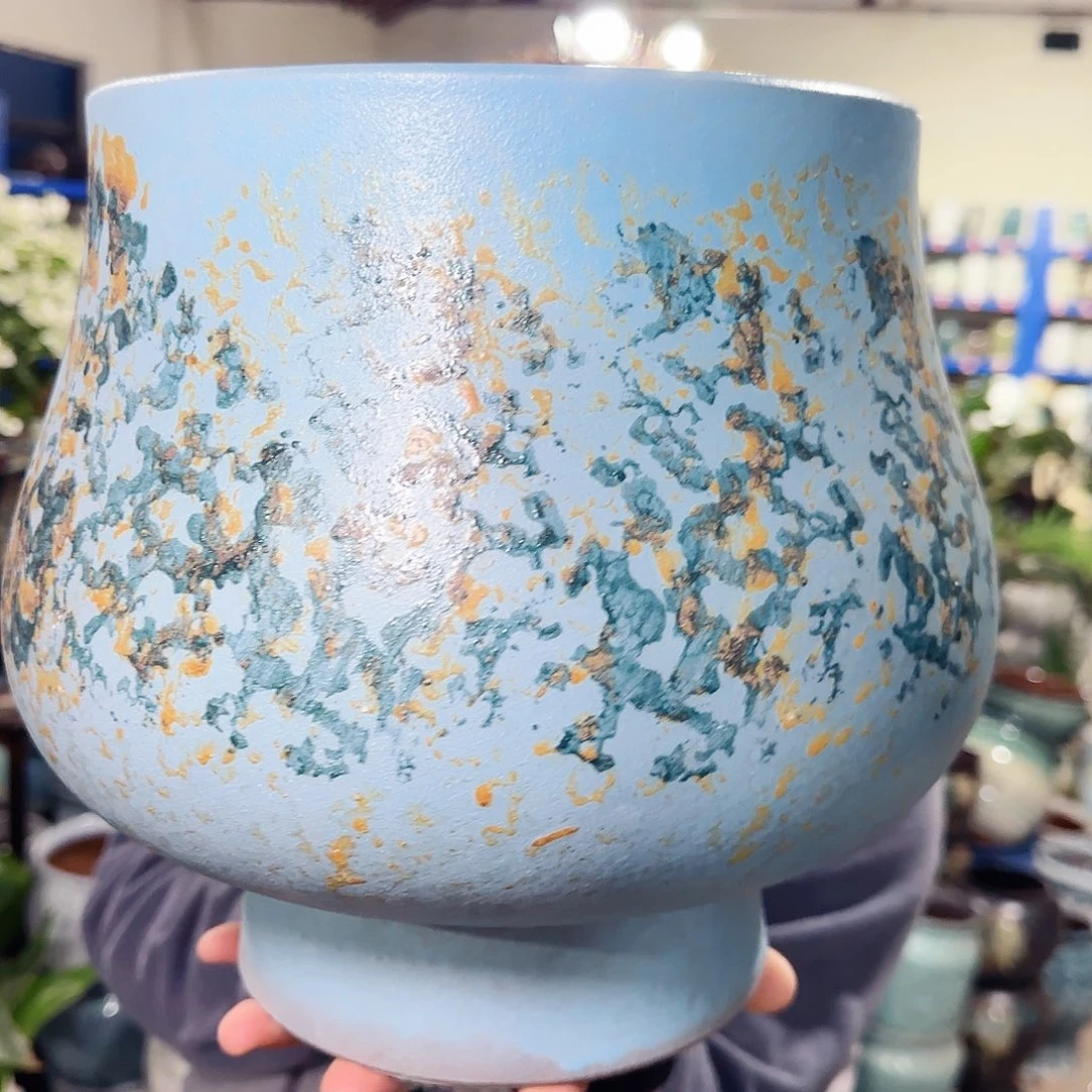 花盆紫砂高25口22