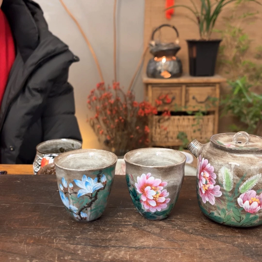 杯@*惠景德镇柴烧手绘杯