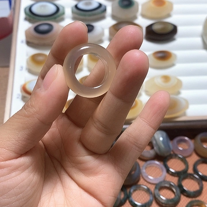 玛瑙/玉髓未镶嵌戒指