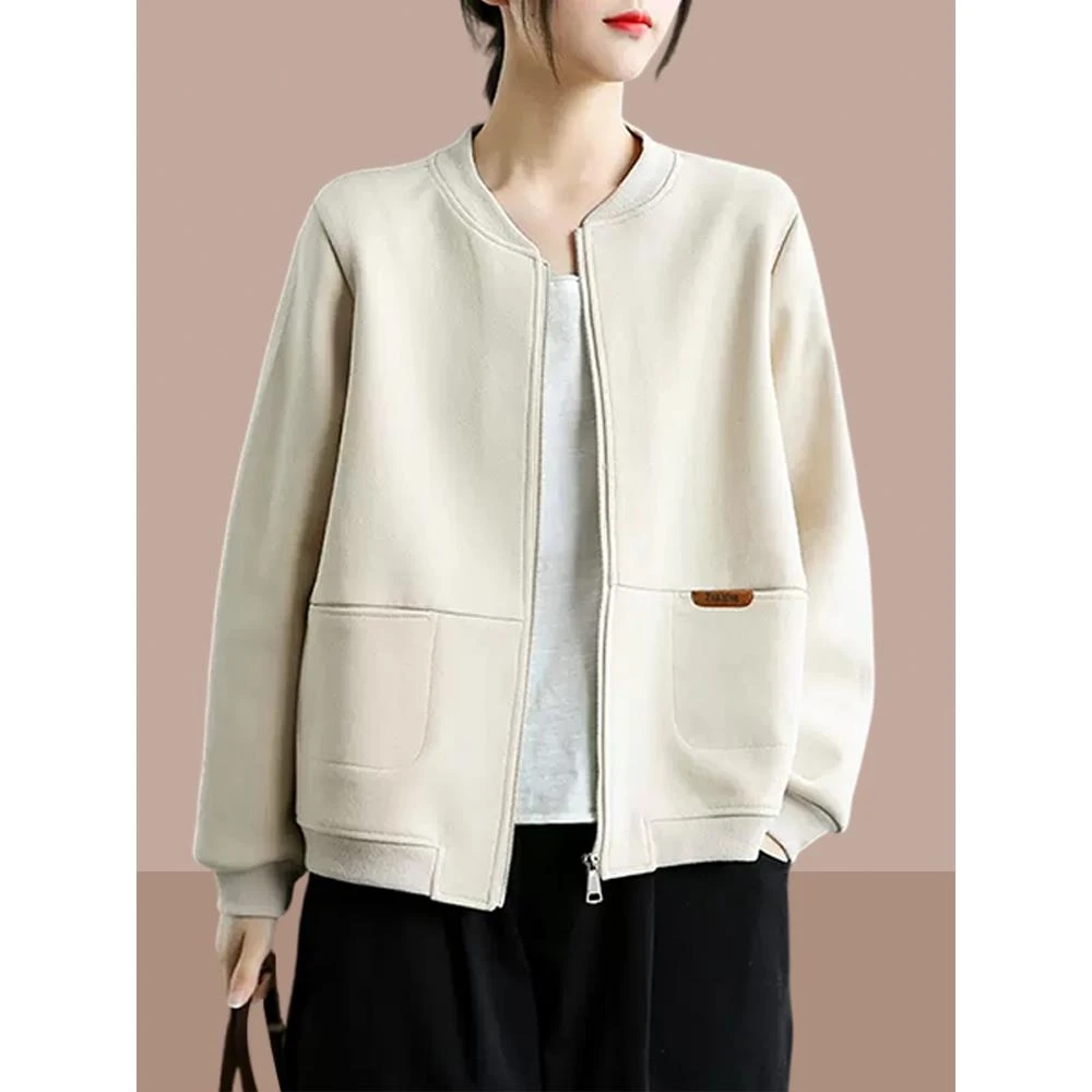 2025春秋季新款女士短外套爆款女装棒球服短款小个子上衣洋气开衫