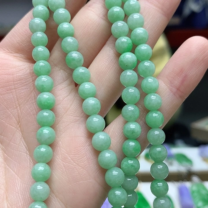 翡翠颈饰未镶嵌天然翡翠a 货敏