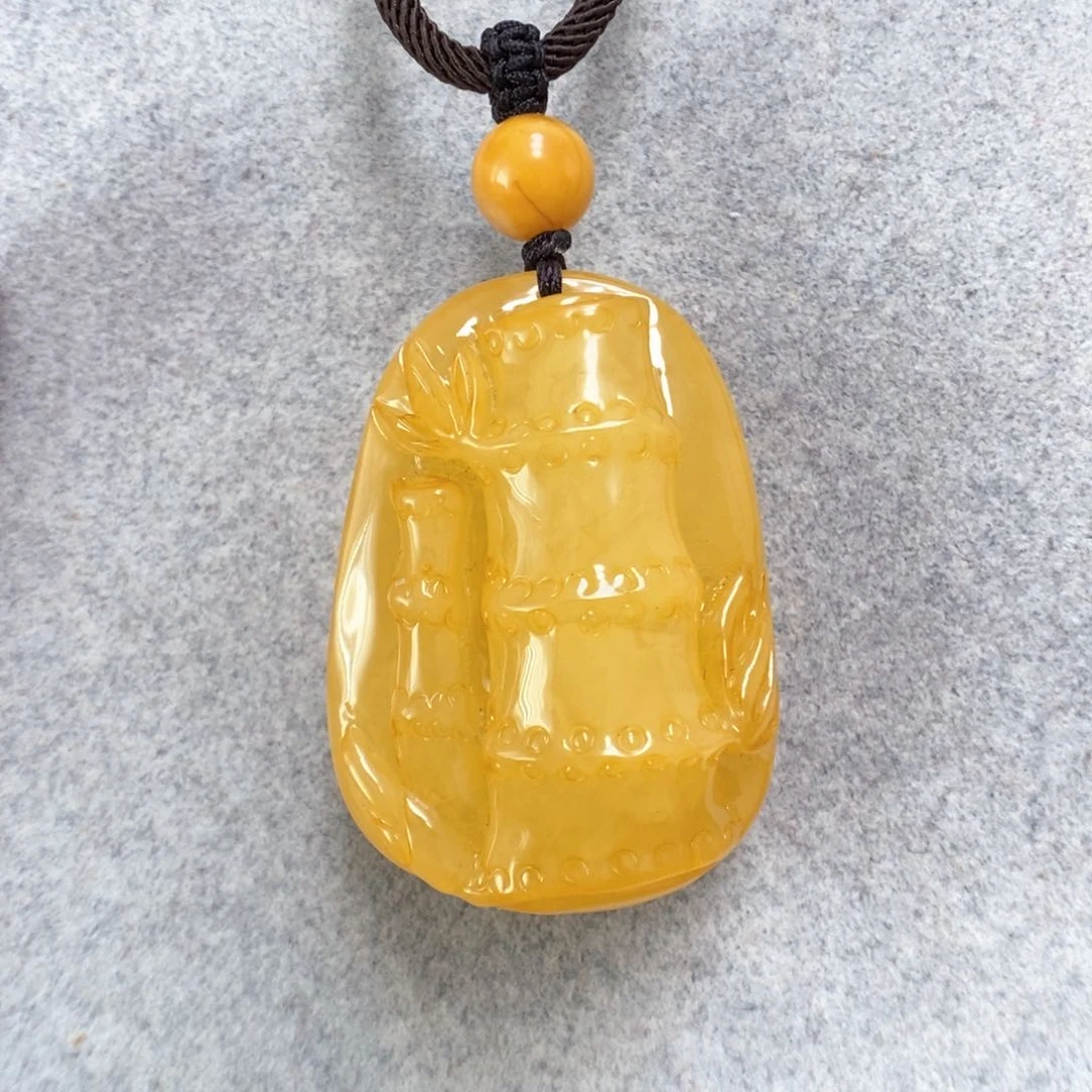 蜜蜡项链未镶嵌樱*释蜜蜡吊坠