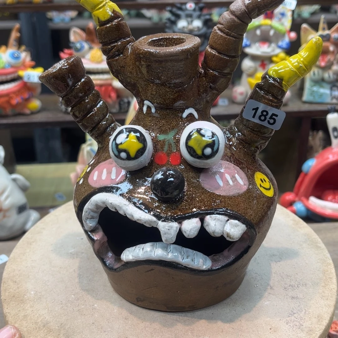 陶瓷纯手工抽象陶瓷摆件185