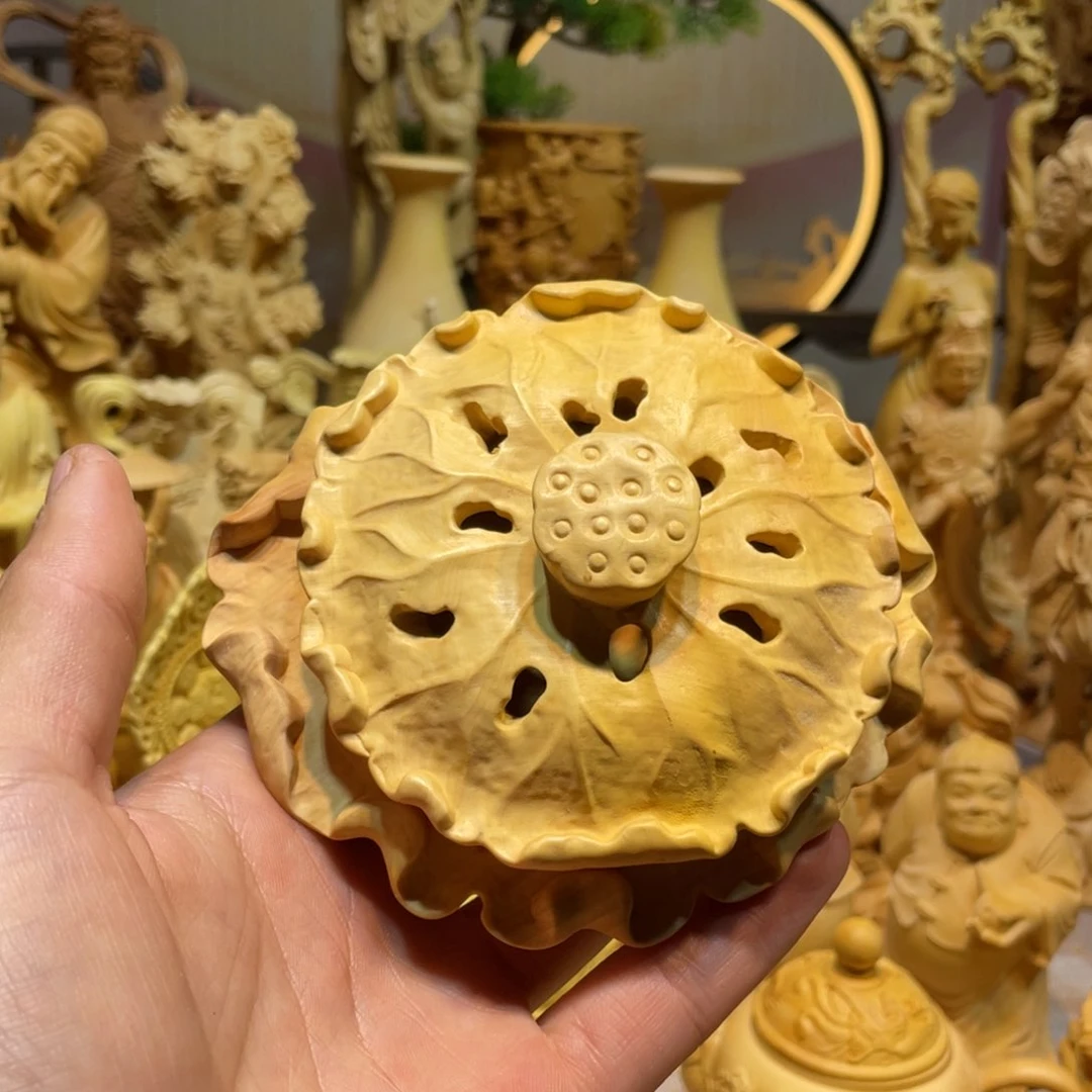 黄杨木长**艺黄杨木荷叶香炉