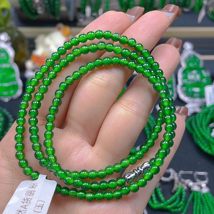 翡翠未镶嵌颈饰翡翠项链4