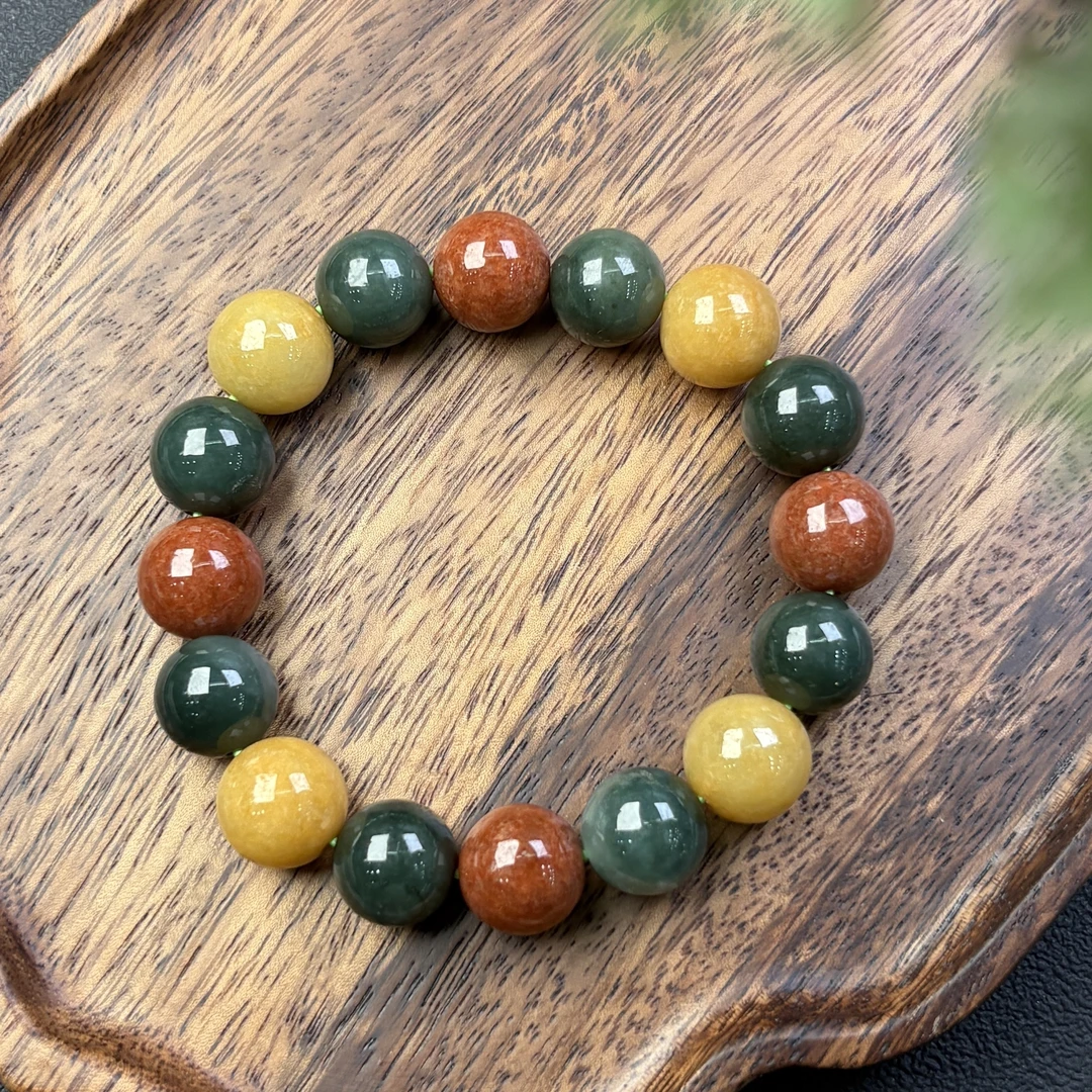 274464/缅甸翡翠A货多宝手串  多样性一件发