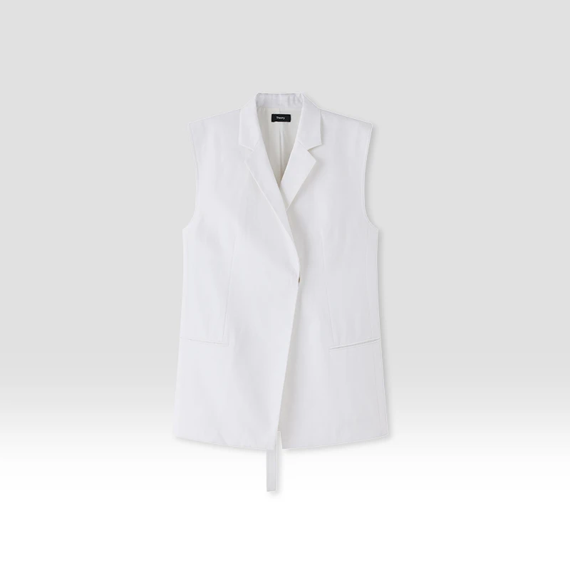 原单非市面货！“TH”棉麻混纺无袖马甲 DCB24294