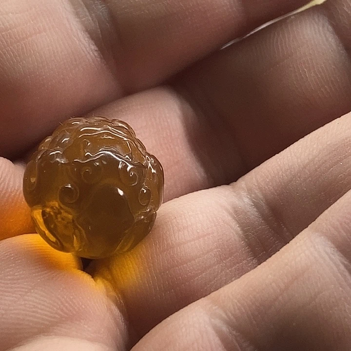 琥珀裸石未镶嵌家*单珠